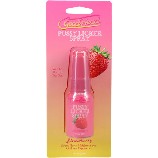 Goodhead Pussy Licker Spray Strawberry 1 oz. | 782421094812 | Available at EroticWarehouse.com