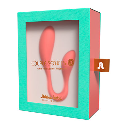 Adrien Lastic Couple Secrets 2.0 Hands Free Double Penetration Orange | 782421095109 | Available at EroticWarehouse.com