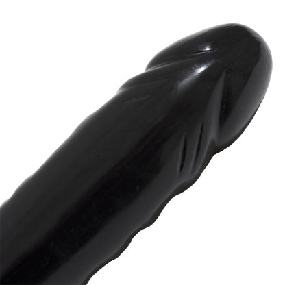 Double Header Dong - 18" - Veined Black | 782421103606 | Available at EroticWarehouse.com