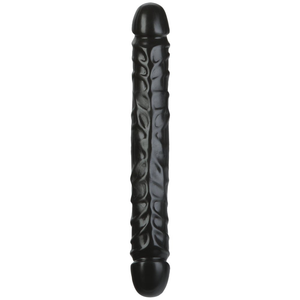 Jr. Veined Double Header - 12" Black | 782421104504 | Available at EroticWarehouse.com