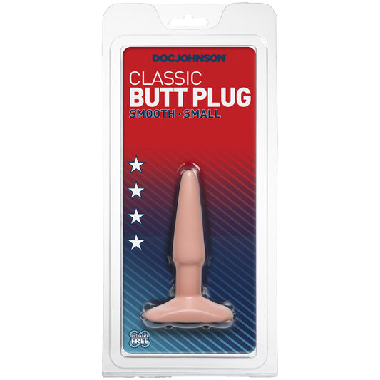 Classic Butt Plug - Smooth - Small White | 782421109806 | Available at EroticWarehouse.com