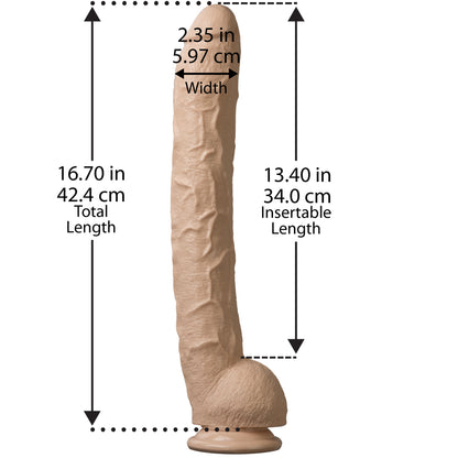 Dick Rambone Cock - 17" White | 782421118808 | Available at EroticWarehouse.com