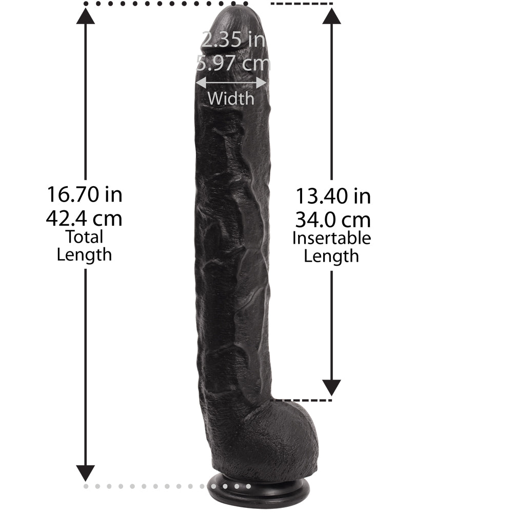 Dick Rambone Cock - 17" Black | 782421119003 | Available at EroticWarehouse.com