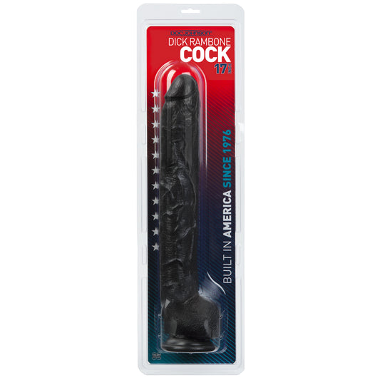 Dick Rambone Cock - 17" Black | 782421119003 | Available at EroticWarehouse.com