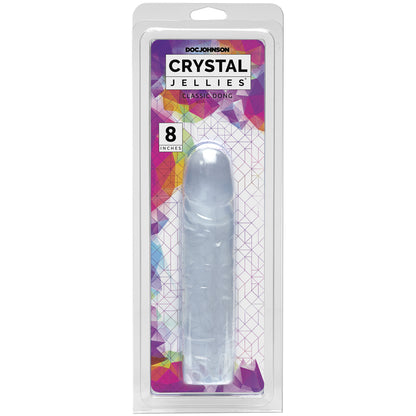 Crystal Jellies - 8" Classic Dong Clear | 782421123307 | Available at EroticWarehouse.com