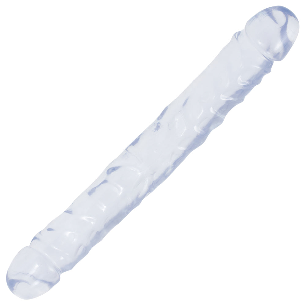 Crystal Jellies - 12" Jr. Double Dong Clear | 782421124106 | Available at EroticWarehouse.com