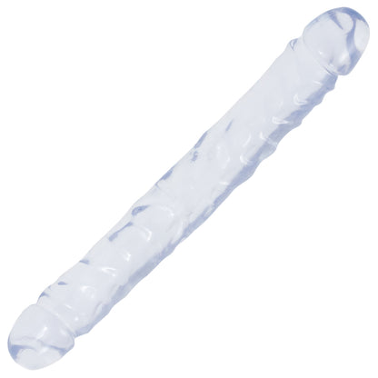 Crystal Jellies - 12" Jr. Double Dong Clear | 782421124106 | Available at EroticWarehouse.com