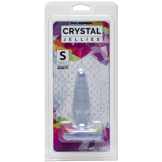 Crystal Jellies - Small Butt Plug Clear | 782421125103 | Available at EroticWarehouse.com