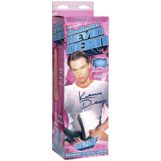 Signature Cocks Kevin Dean 12" Realistic Cock with Removable Vac-U-Lock Suction Cup Vanilla | 782421294205 | Available at EroticWarehouse.com