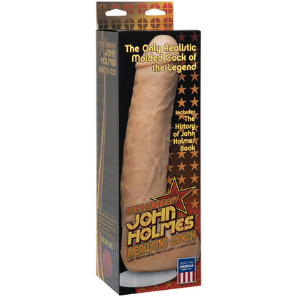 Signature Cocks - John Holmes Realistic Cock with Removable Vac-U-Lock Suction Cup - Vanilla | 782421364809 | Available at EroticWarehouse.com