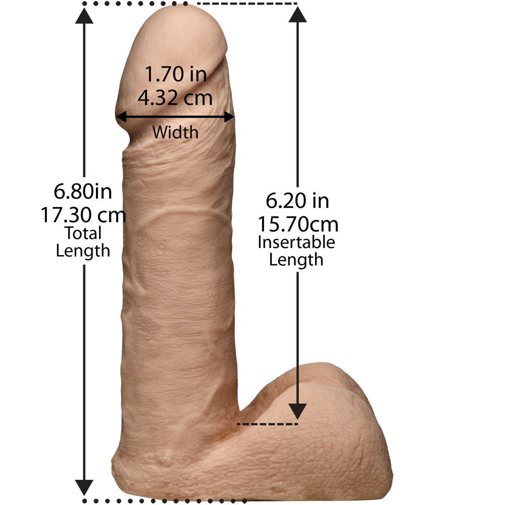 Vac-U-Lock - 7" Ultraskyn Cock - With Ultra Harness Vanilla | 782421506001 | Available at EroticWarehouse.com