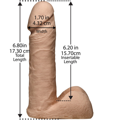 Vac-U-Lock - 7" Ultraskyn Cock - With Ultra Harness Vanilla | 782421506001 | Available at EroticWarehouse.com