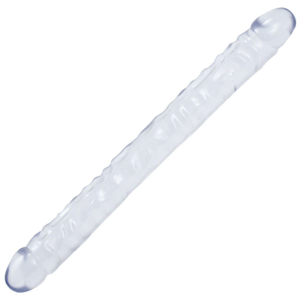 Crystal Jellies - 18" Double Dong Clear | 782421516406 | Available at EroticWarehouse.com
