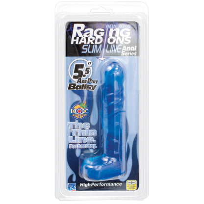 Raging Hard-Ons - Slimline - 5.5" Ballsy Cobalt Blue | 782421526900 | Available at EroticWarehouse.com