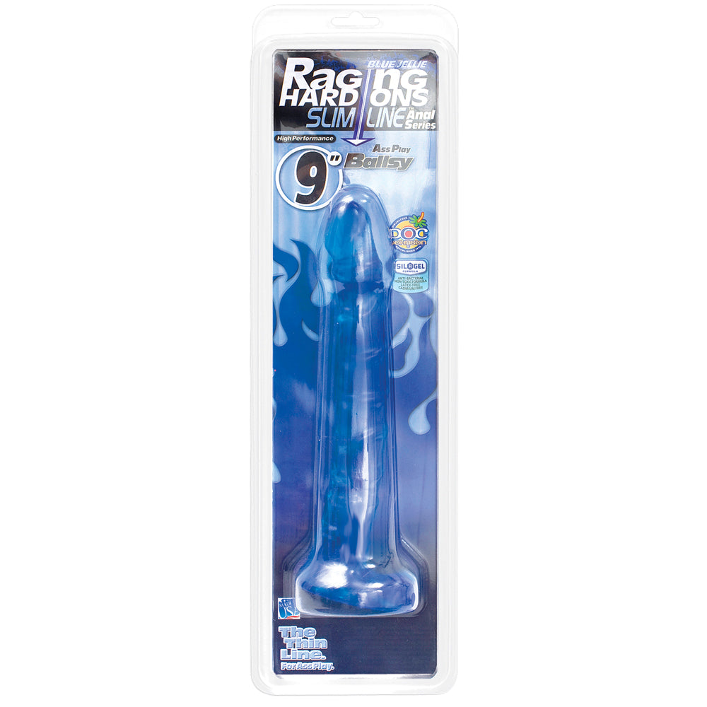 Raging Hard-Ons - Slimline - 9" Ballsy Cobalt Blue | 782421527105 | Available at EroticWarehouse.com
