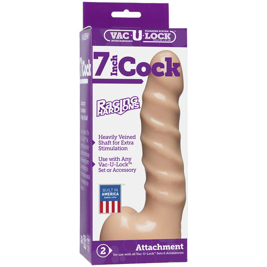 Vac-U-Lock - 7" Cock - Raging Hard-Ons&trade; Vanilla | 782421554705 | Available at EroticWarehouse.com