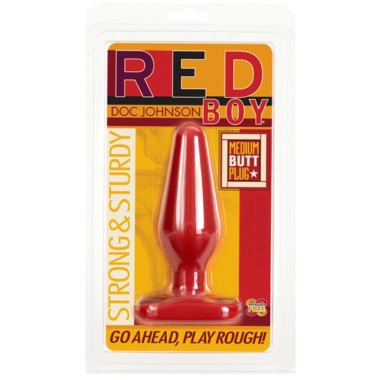 Red Boy - Butt Plug - Medium Red | 782421584603 | Available at EroticWarehouse.com