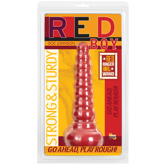 Red Boy - Butt Plug - Red Ringer Anal Wand Red | 782421589202 | Available at EroticWarehouse.com