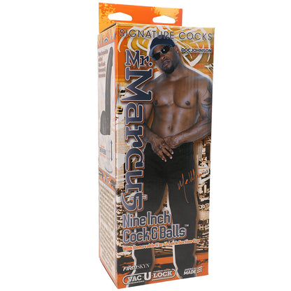 Signature Cocks Mr. Marcus 9" Cock & Balls with Removable Vac-U-Lock Suction Cup Chocolate | 782421786618 | Available at EroticWarehouse.com
