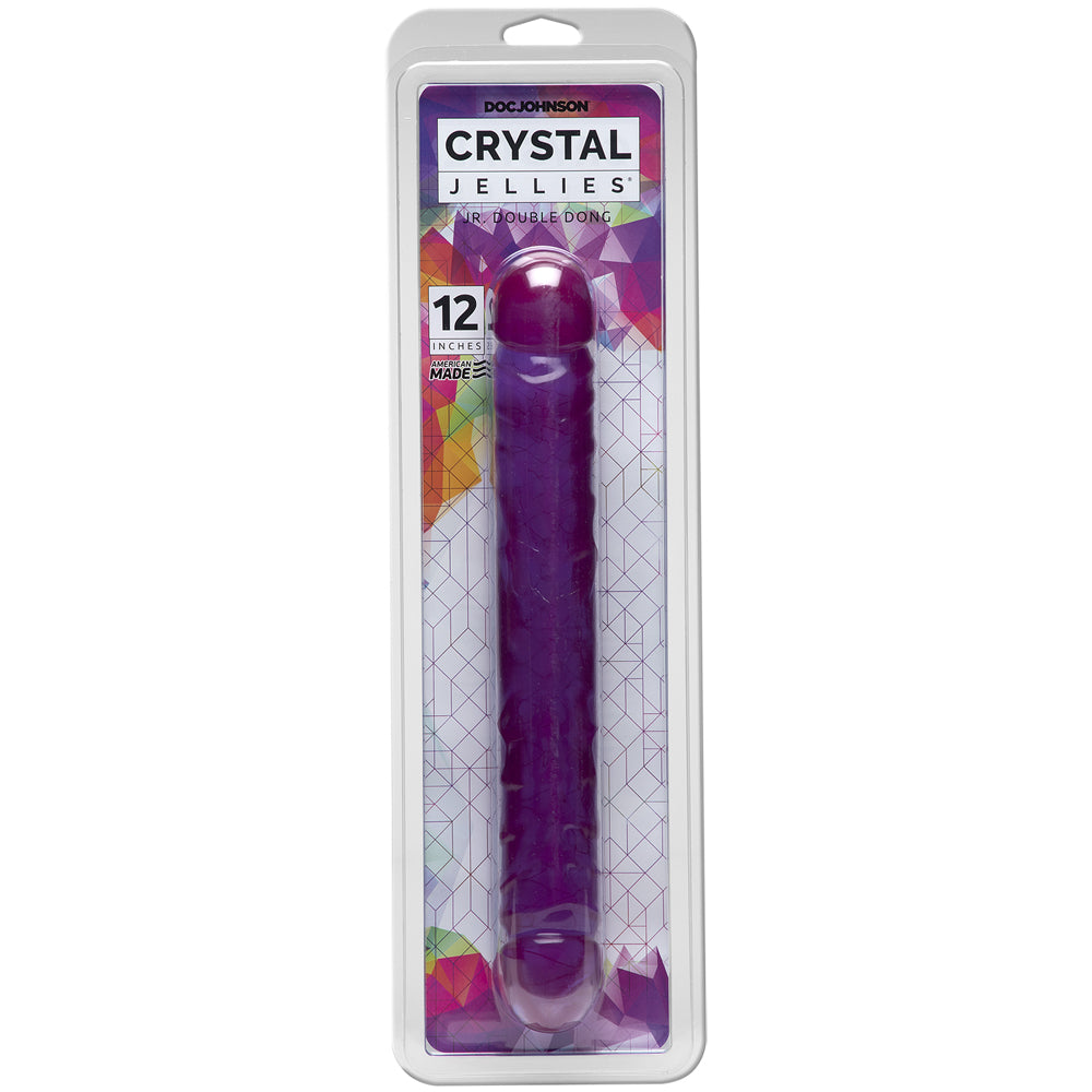 Jr. Double Dong Purple Jellie 12" | 782421787714 | Available at EroticWarehouse.com