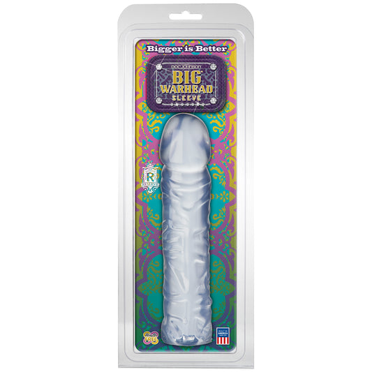 Big Warhead Sleeve Clear | 782421850814 | Available at EroticWarehouse.com