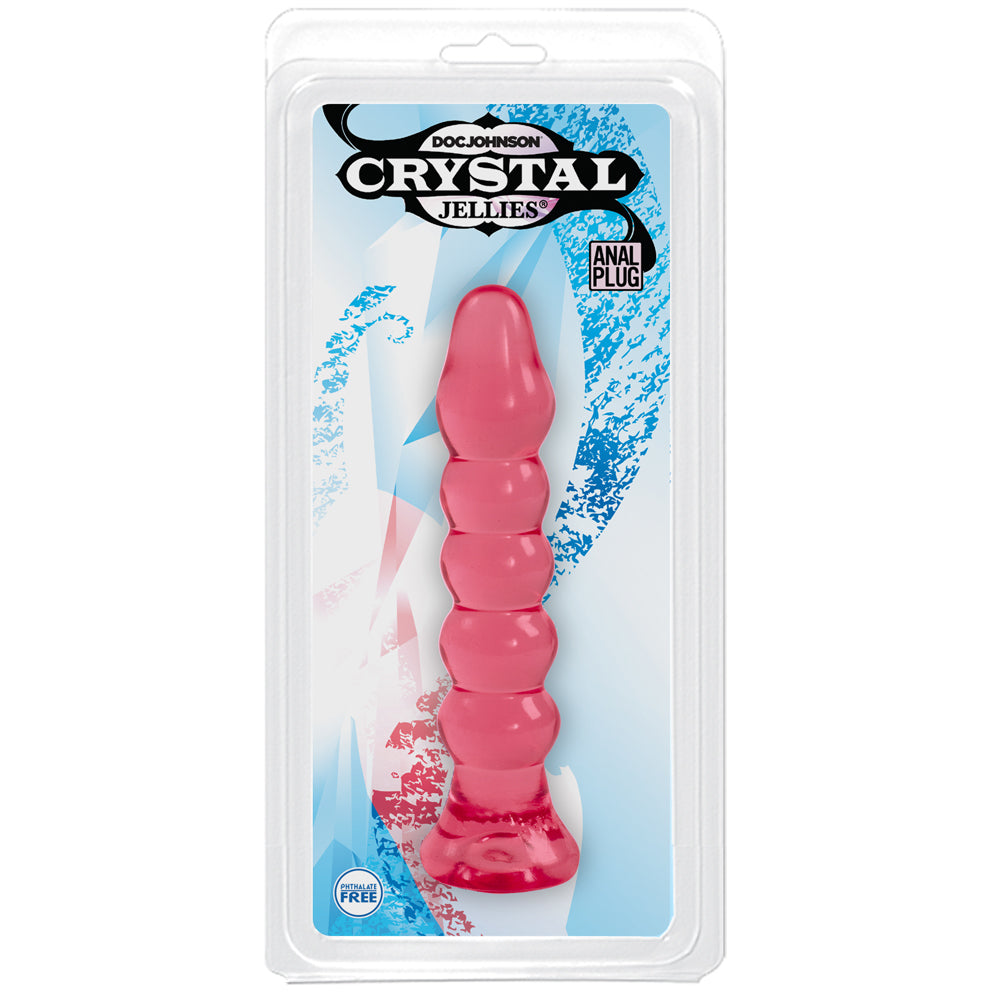 Crystal Jellies - Anal Plug Pink | 782421865016 | Available at EroticWarehouse.com