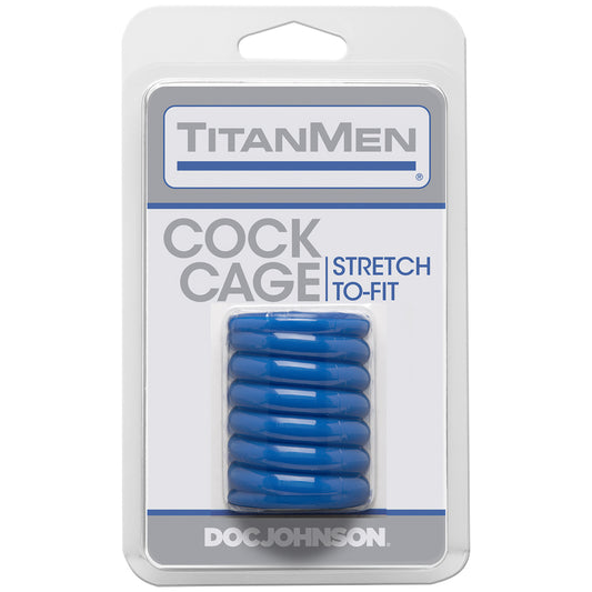 Titanmen - Cock Cage Blue | 782421889616 | Available at EroticWarehouse.com