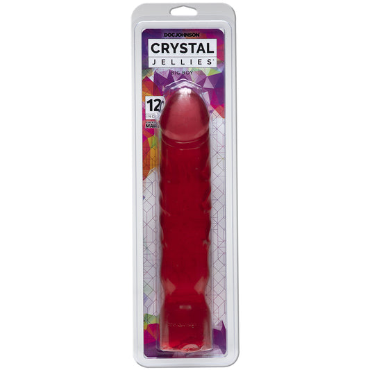 Crystal Jellies - 12" Big Boy Pink | 782421905316 | Available at EroticWarehouse.com