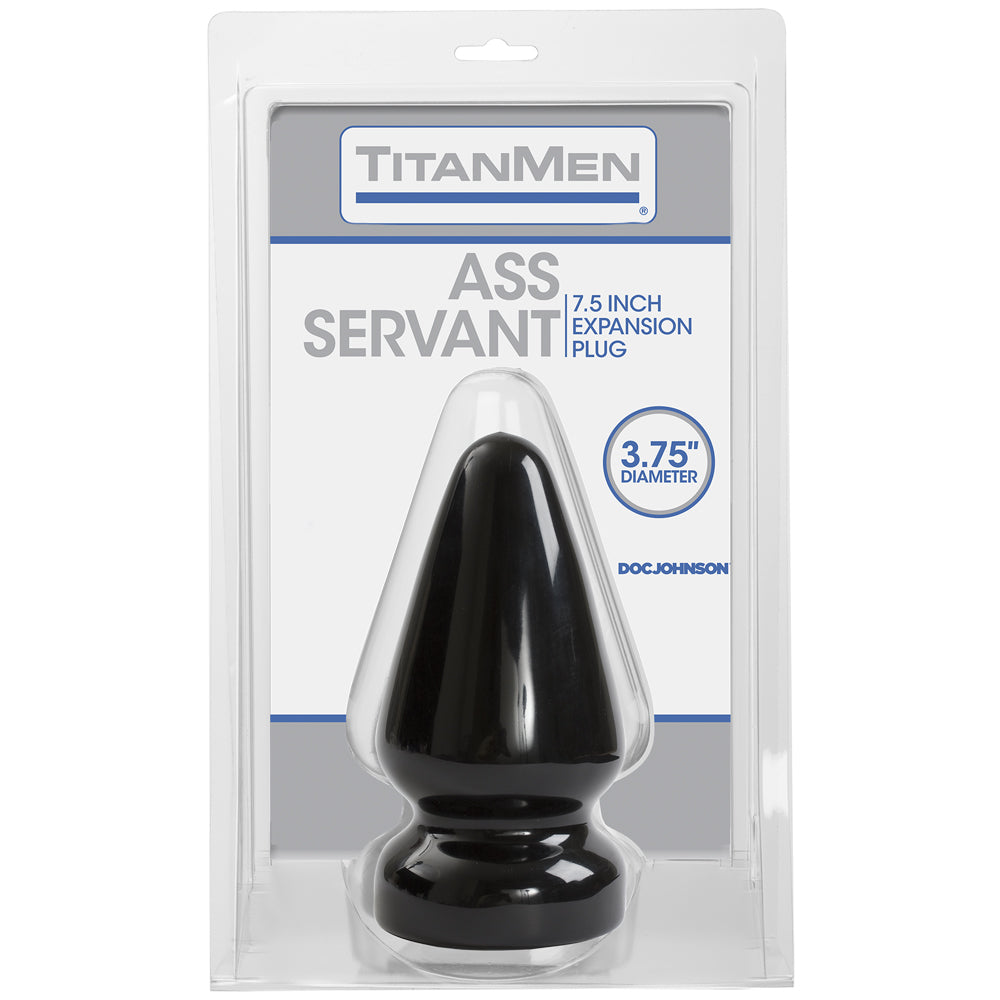Titanmen - Ass Servant - 3.75" Black | 782421911119 | Available at EroticWarehouse.com