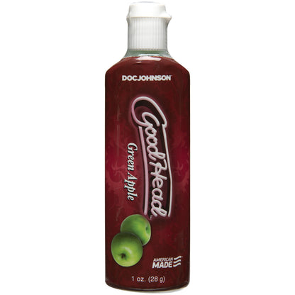 Goodhead Oral Delight Gel 1 oz. Bottle Green Apple | 782421916114 | Available at EroticWarehouse.com