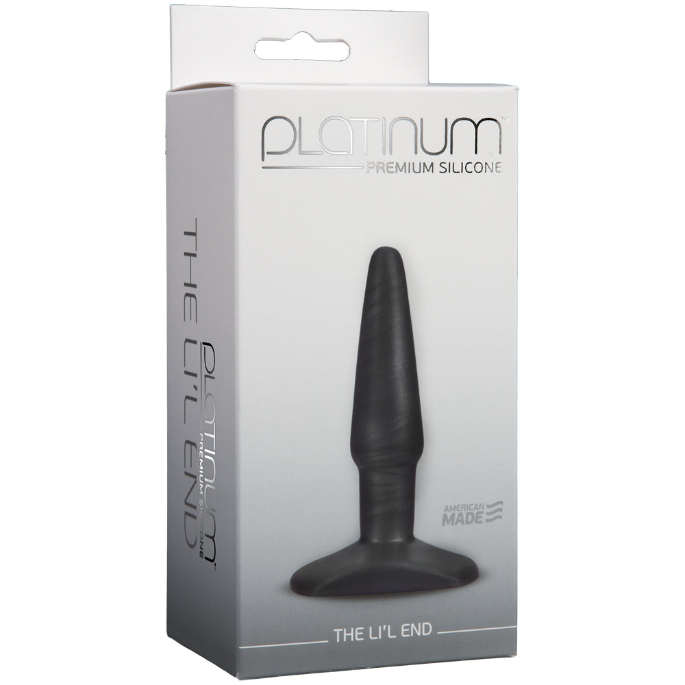 Platinum Premium Silicone - The Li'L End Charcoal | 782421917715 | Available at EroticWarehouse.com