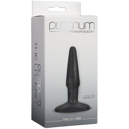 Platinum Premium Silicone - The Li'L End Charcoal | 782421917715 | Available at EroticWarehouse.com