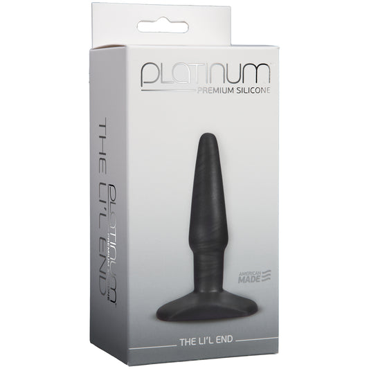 Platinum Premium Silicone - The Li'L End Charcoal | 782421917715 | Available at EroticWarehouse.com