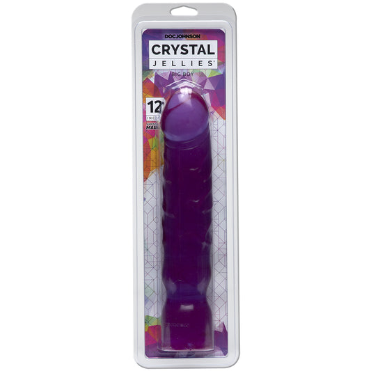 Crystal Jellies - 12" Big Boy Purple | 782421931117 | Available at EroticWarehouse.com