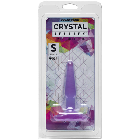 Crystal Jellies - Small Butt Plug Purple | 782421931513 | Available at EroticWarehouse.com