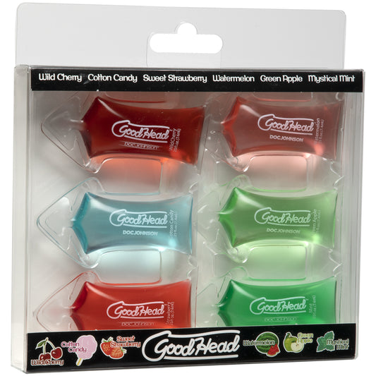 Goodhead Oral Delight Gel 6 Pillow Pack | 782421988913 | Available at EroticWarehouse.com