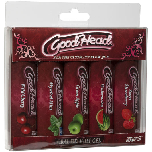 Goodhead - Oral Delight Gel - 5 Pack | 782421989019 | Available at EroticWarehouse.com