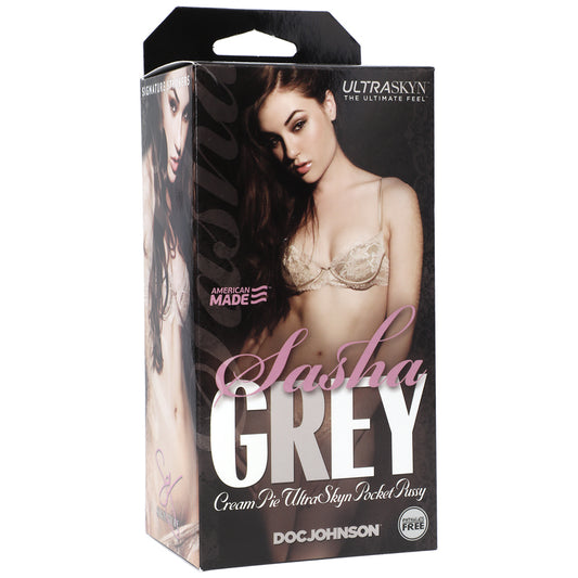 Signature Strokers Sasha Grey - ULTRASKYN Cream Pie Pocket Pussy Vanilla | 782421995218 | Available at EroticWarehouse.com