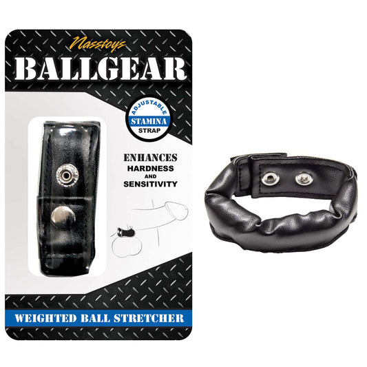 Ballgear Weighted Ball Stretcher Black | 782631030402 | Available at EroticWarehouse.com