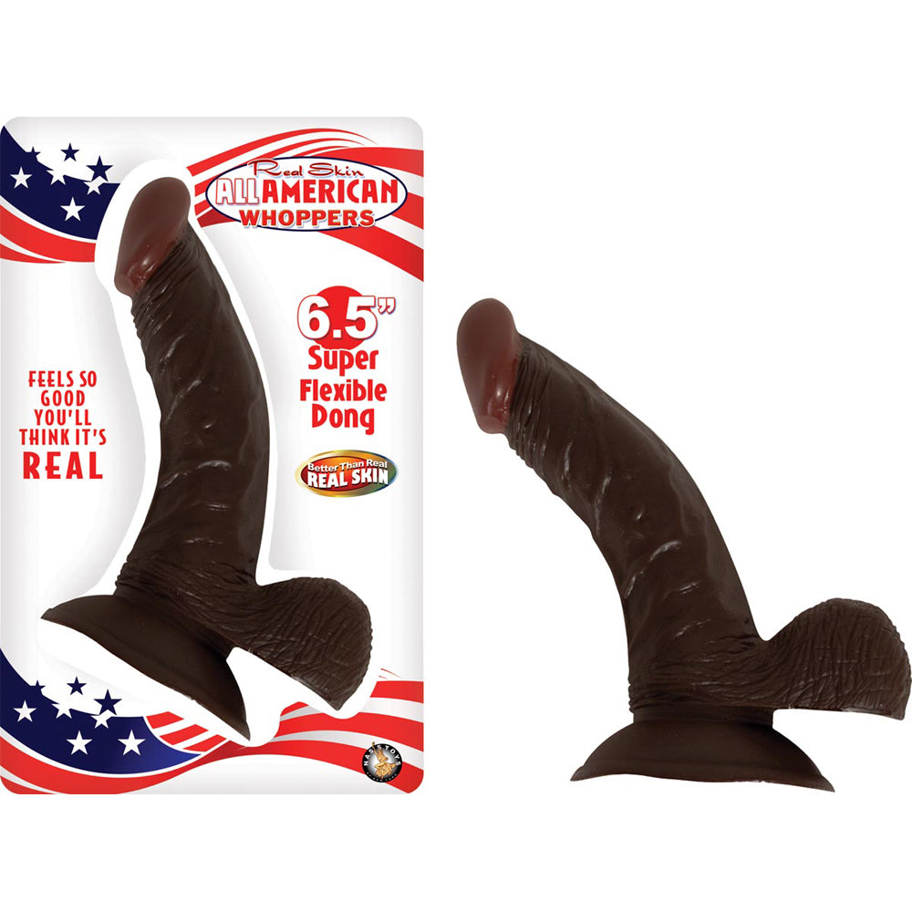 Afro American Whopper 6.5" Brown | 782631189520 | Available at EroticWarehouse.com