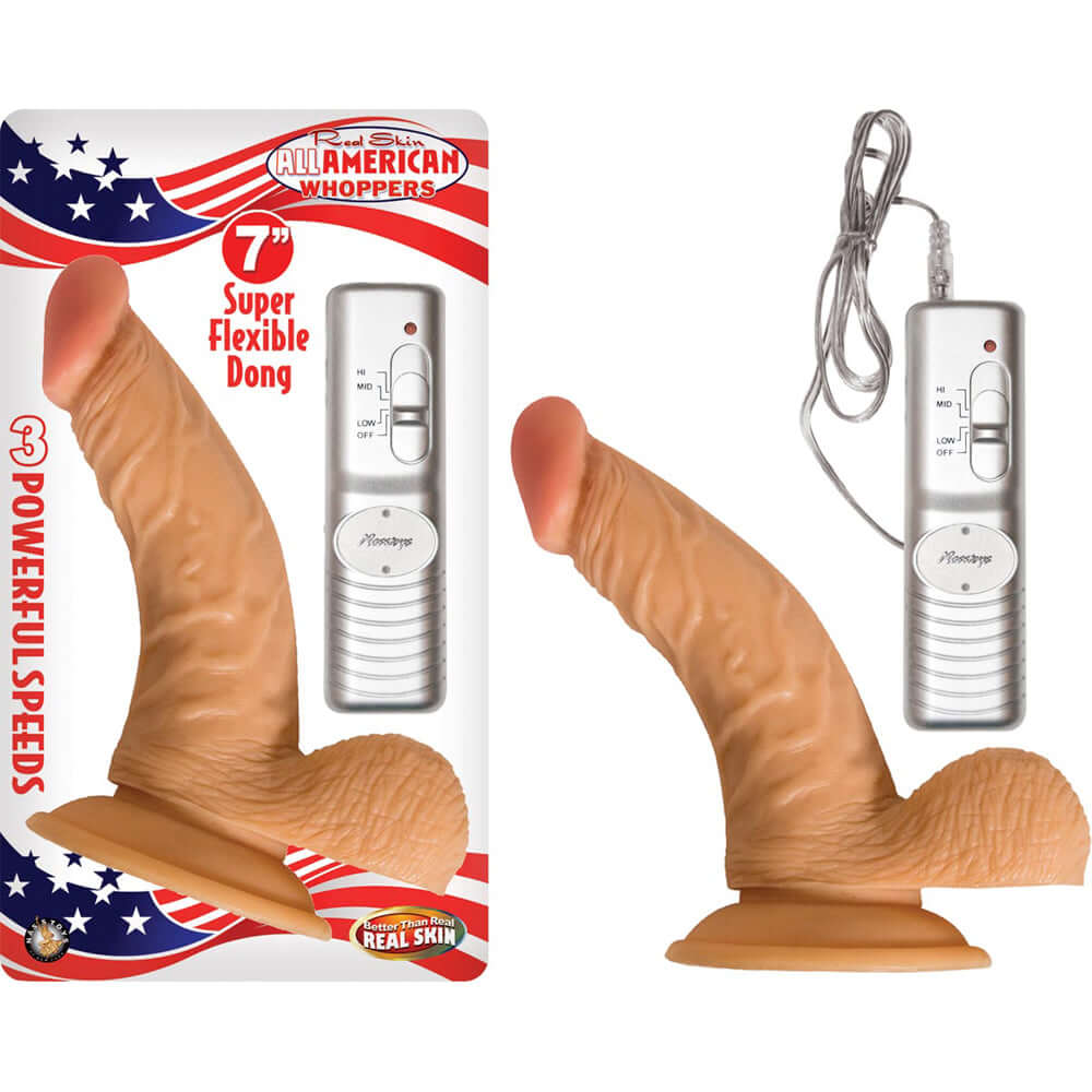 All American Whopper 7" With Balls Flesh | 782631213911 | Available at EroticWarehouse.com