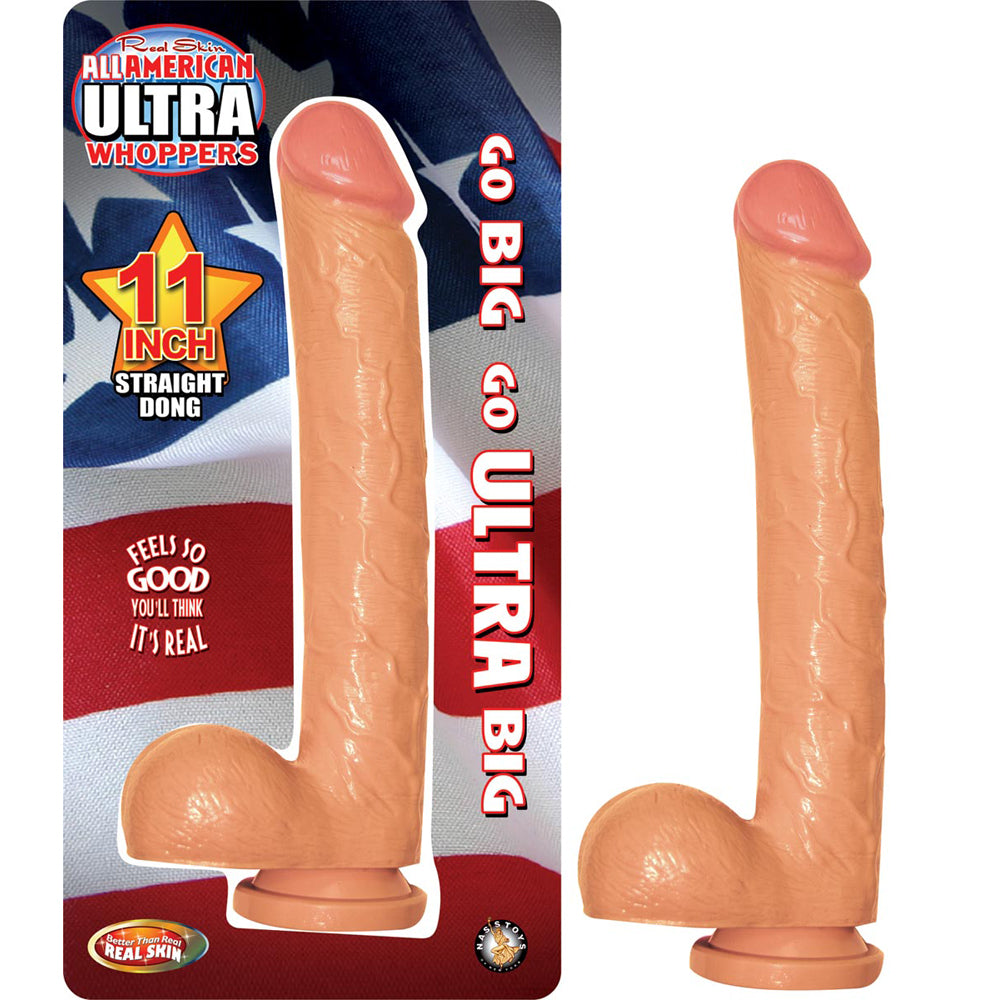 All American Ultra Whoppers 11" Straight Dong Flesh | 782631253108 | Available at EroticWarehouse.com