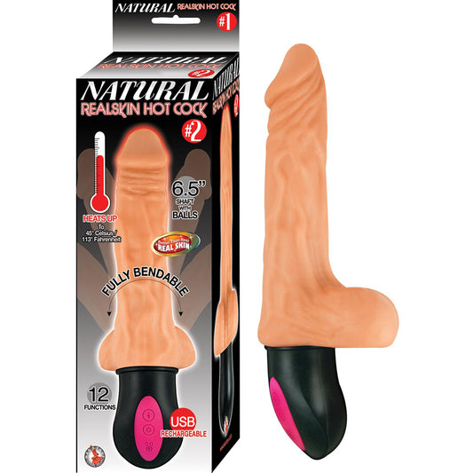 Natural Realskin Hot Cock #2 Flesh | 782631272109 | Available at EroticWarehouse.com