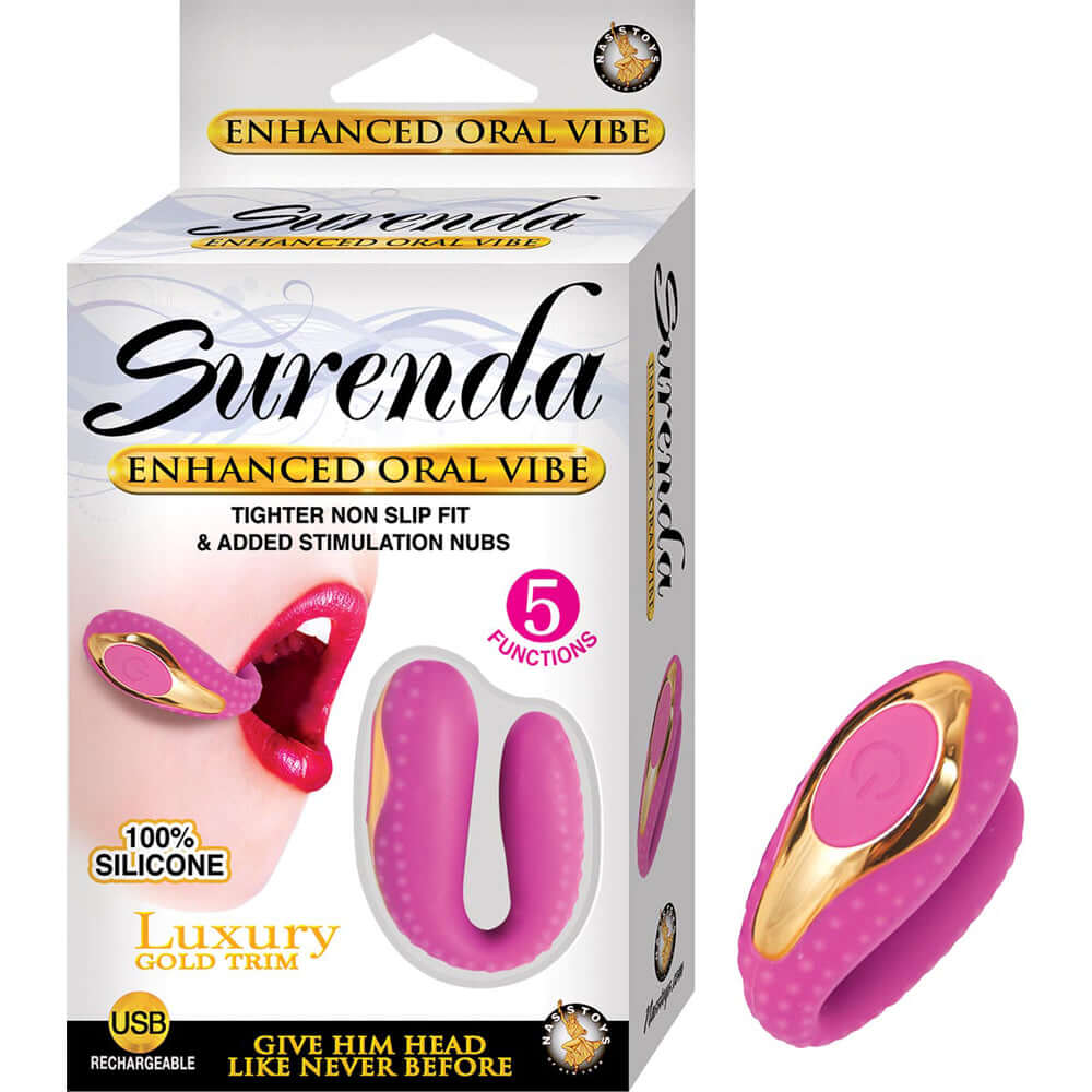 Surenda Enhanced Oral Vibe Pink | 782631274011 | Available at EroticWarehouse.com