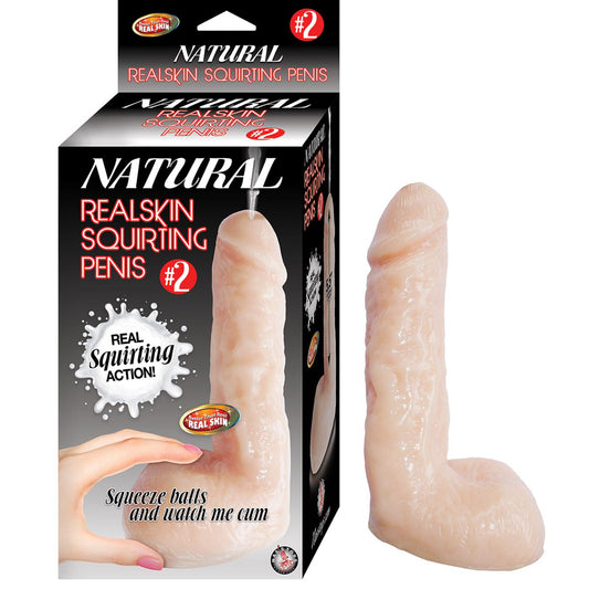 Natural Realskin Squirting Penis #2 | 782631276008 | Available at EroticWarehouse.com