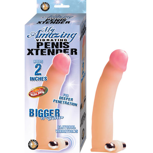 My Amazing Vibrating Penis Xtender White | 782631277807 | Available at EroticWarehouse.com