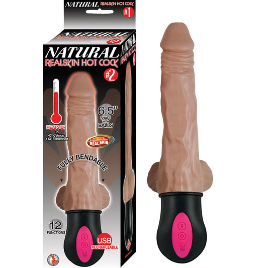 Natural Realskin Hot Cock #2 Brown | 782631281408 | Available at EroticWarehouse.com