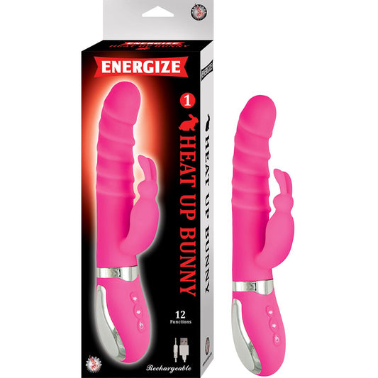 Energize Heat Up Bunny 1 Pink | 782631283112 | Available at EroticWarehouse.com