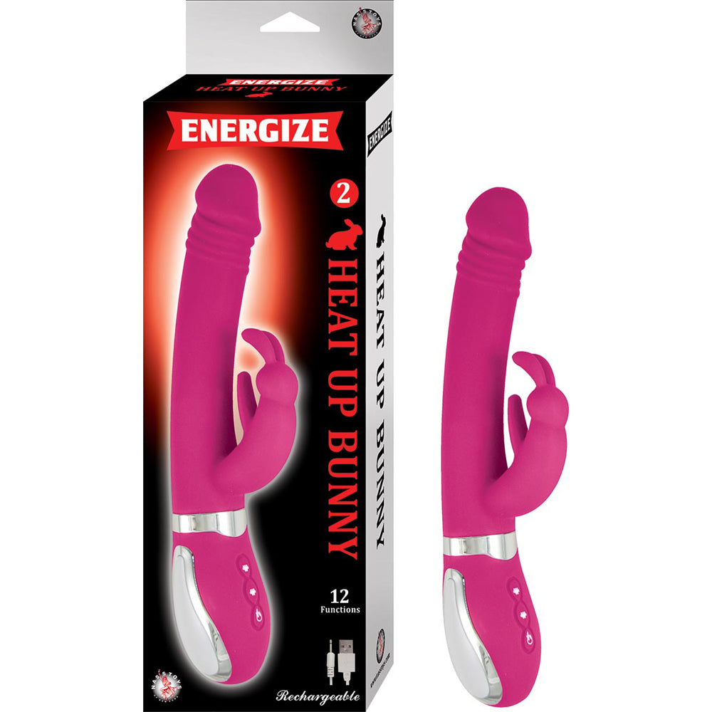 Energize Heat Up Bunny 2 Pink | 782631283211 | Available at EroticWarehouse.com