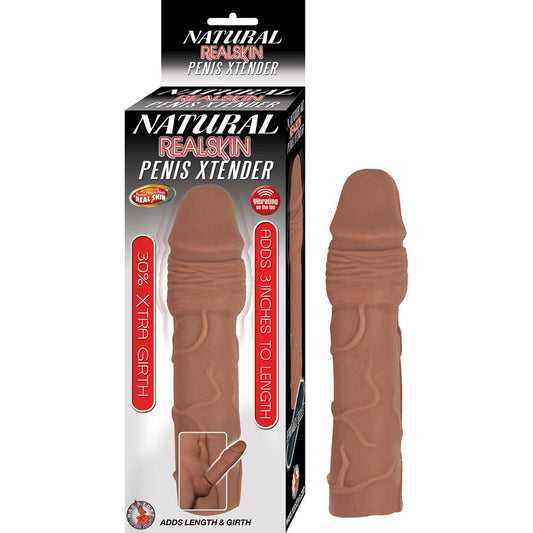 Natural Realskin Penis Xtender Brown | 782631285420 | Available at EroticWarehouse.com